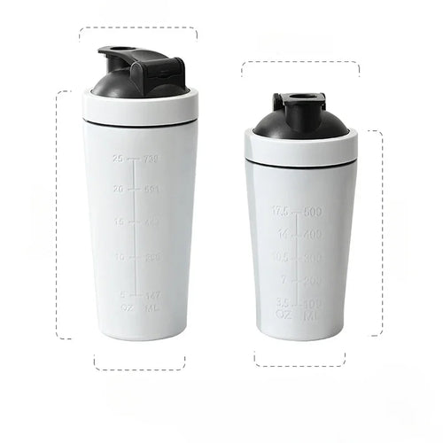 Stainless Steel Protein Shaker Bottle & Steel Ball